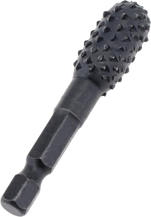 10pcs Rotary Burr Wood Carving Rasp Files Set with 1/4" Hex Shank for Woodworking Carving, Shaping, and Grooving