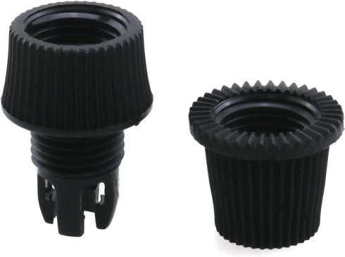 HJGarden 20-Pack Black Plastic Cord Lock Buckles for Dining Chandelier Lamps