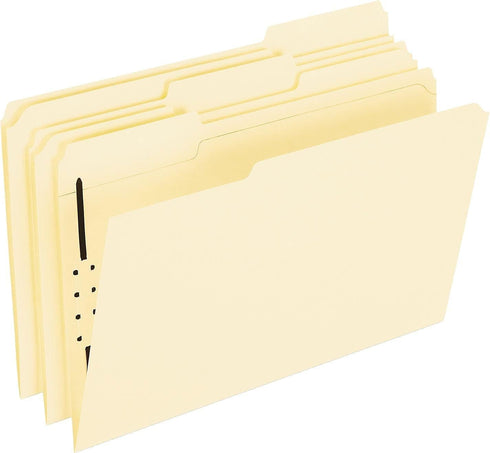 Pendaflex Manila Fastener Folders, Legal Size, 50/BX, 1 Fastener, 1/3 Cut (FM310EE)