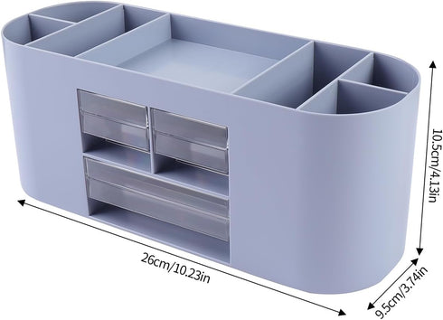 Pencil Pen Holder for Desk with 3 Drawers - All-In-One Stylish Desk Organizer for Office Use