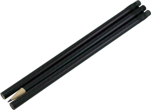 Carbon Fiber Foil Pencils, Number 2HB Graphite, 144 Pencils in a Box with Latex Free Erasers