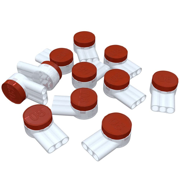 UR2 IDC Butt Connector Self-Stripping, Insulated and Moisture-Resistant for 2- or 3-Wire Connections