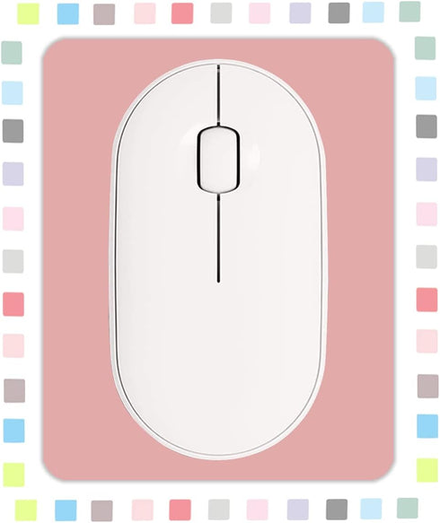 Small Rectangular Mouse Pad, Portable Waterproof Mini Mouse Pad with Non-Slip Glue Base, Dark Pink 5x6 inches