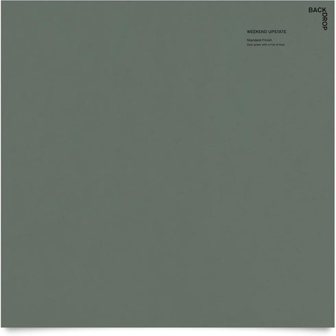 BACKDROP Premium Interior Paint - Large Adhesive Paint Swatch WEEKEND UPSTATE - Dark Green with a Hint of Blue, 12" x