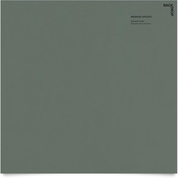 BACKDROP Premium Interior Paint - Large Adhesive Paint Swatch WEEKEND UPSTATE - Dark Green with a Hint of Blue, 12" x