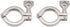 Beduan 1.5" Sanitary Tri Clamp, 304 Stainless Steel Heavy Duty Clover with Wing Nut, Pack of 2