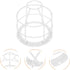 Bulb Bulb 5.70In Uonlytech Industrial Protector Cage Light Guard Shade Cover Wire Lamp Shade Frame Light Covers