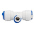 uxcell 3/8-inch x 3/8-inch x 1/4-inch T Shaped 3 Way Tube Quick Push in Connector, 3pcs for RO Water System