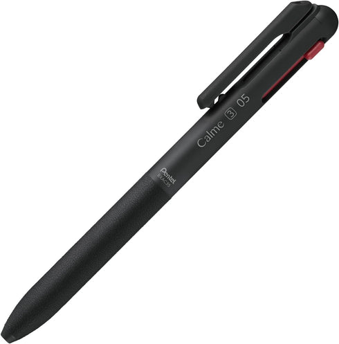 Pentel BXAC35A Tri-Color Ballpoint Pen - 0.5mm - Calme - Black