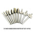 Router Bit Set 1/8 Inch Shank, 10 PCS Wood Carving Rotary Tools Bits for DIY Handcraft, Woodworking Carpentry Work