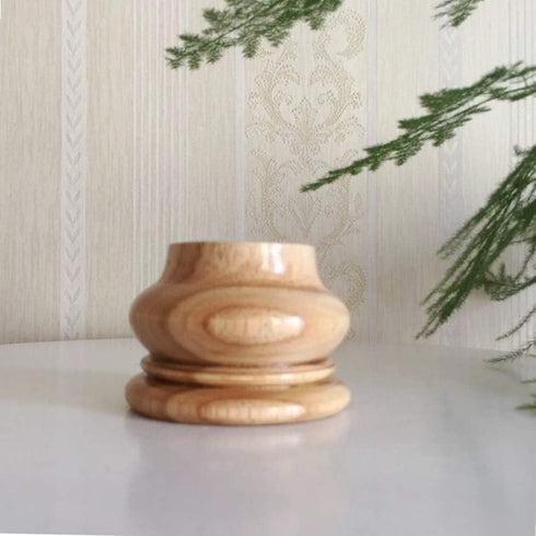 FENGSHOUU 2inch/5cm Legs,Set 4 Table(5x6cm) Wooden Furniture of Solid Wood Unfinished Bun Feet,Round Replacement Sofa