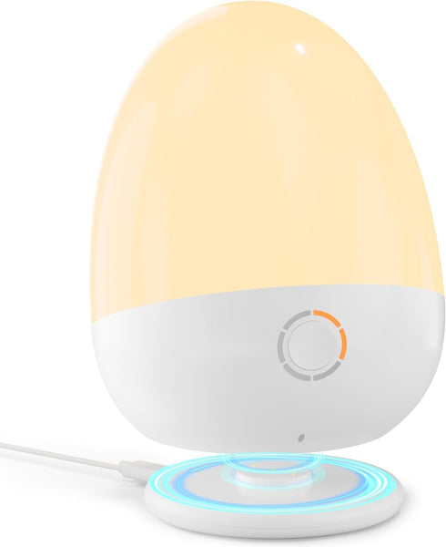 ZUZUKID Touch Egg Night Light for Baby Nursery, Rechargeable Portable Kids Nightlight Lamp