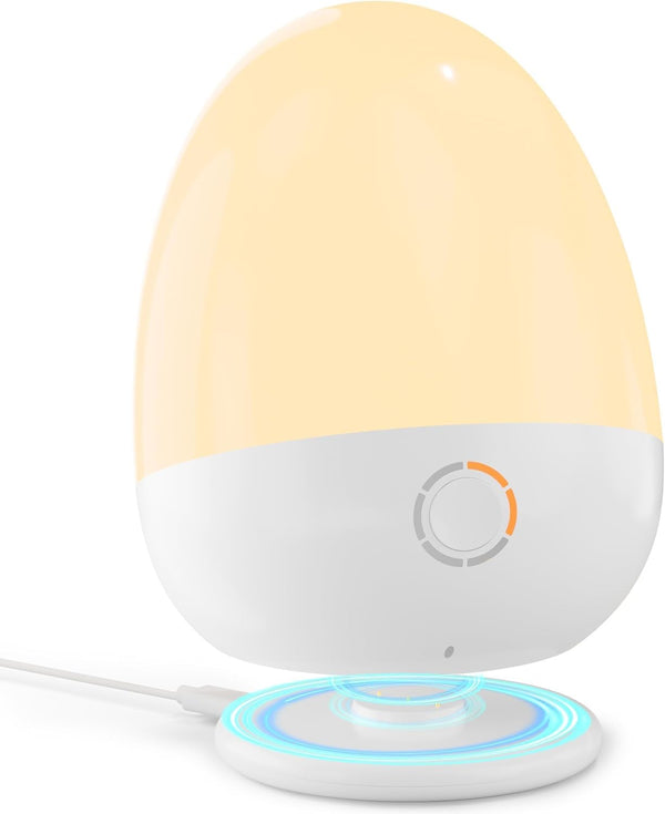 ZUZUKID Touch Egg Night Light for Baby Nursery, Rechargeable Portable Kids Nightlight Lamp