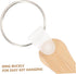 HOODANCOS 12pcs Set Bamboo Shopping Trolley Release Keyring Disassemblable Token Coins Key Ring for Easy Access