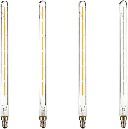 T300 Dimmable Vintage LED Edison Bulbs, 6W (40W Equivalent), Warm White 2300K, E14 Small Base, 4 Pack