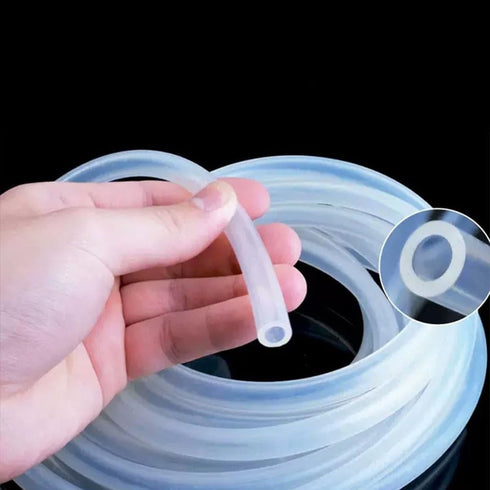 hcaklozgshi 1pcs Winemaking(5meter,ID 5mm 7mm) Silicone Rubber Hose Transparent Flexible High Temperature Resistant