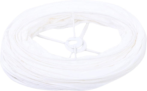Zerone Modern White Rice Paper Floor Lamp Shade - Easy Installation for Home Decor