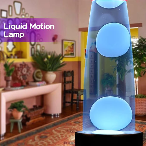 MLATAOOYG 13 Candle-Shaped Liquid Motion Lamp - Retro Mood Light with Mesmerizing Wax Flow, Color-Changing Night Light