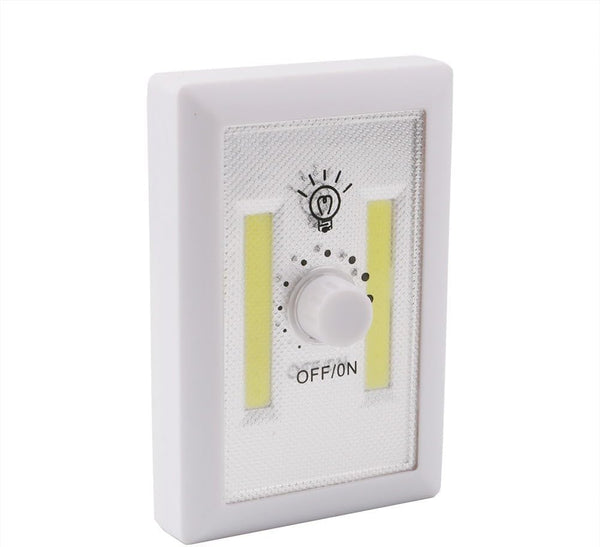 UrbanHui Adjustable Brightness COB LED Wall Light For Kitchen, Cabinet, Garage Battery Powered,