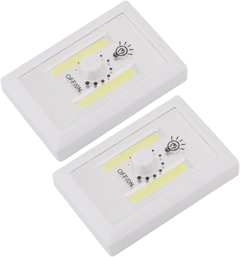 2pcs Bedside Wall Lights Night Light for Corridor Cabinet Wardrobe Bright Cob Switch Lamp for Stairs Indoor Use No