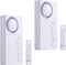 Freezer Door Alarm, 2Pcs Safety Window Alarm, Adjustable Delay Wire-Less Fridge 4-in-1 Sensor Chime Open Loud 108dB