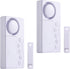 Freezer Door Alarm, 2Pcs Safety Window Alarm, Adjustable Delay Wire-Less Fridge 4-in-1 Sensor Chime Open Loud 108dB
