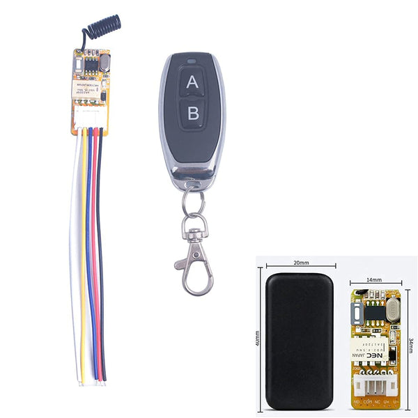 DC 3.3V 3.5V 3.7V 5V 12V 1A Micro Wireless Remote Control Relay