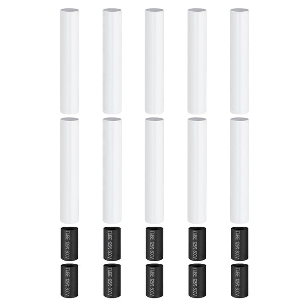 PATIKIL 5" Tall Candle Covers Sleeves, 10Pcs Metal E12 Chandelier Socket Sleeves