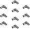 MOC Light Grey Universal Joint 3L Connector Coupler Shaft Building Blocks-61903-62520c01 for