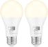Dusk to Dawn Light Bulbs, 4000K Cool White, 850LM, 60W Equivalent, LED 9.5W, A19 E26 Base, 2-Pack, HQ-H013