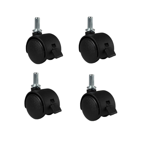 pndbnq Small Swivel Caster Wheels 4pcs 1 Inch Locking Casters Diameter 6.25mm Straight