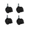 pndbnq Small Swivel Caster Wheels 4pcs 1 Inch Locking Casters Diameter 6.25mm Straight