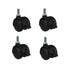 pndbnq Small Swivel Caster Wheels 4pcs 1 Inch Locking Casters Diameter 6.25mm Straight