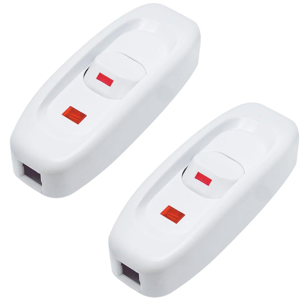 Surf turtle 2 Pcs Inline Cord Switch, AC 250V 10A On/Off Appliance Line Switch