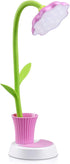 Desk Lamp for Kids, Sunflower LED Charging Table Lamp, Adjustable Brightness, Small Folding Light for Reading, Study