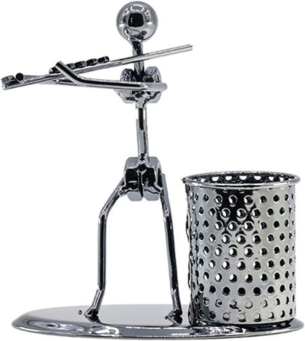 AUTULET Creative Office Desktop Accessories Musical Instrument Metal Pen Pencil Holder Children Toy