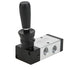 Pneumatic Manual Control Valve 5 Port 2 Position Hand Lever Valve 0~0.8Mpa for Industrial Control Systems