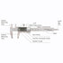 All-Metal Digital Caliper, 0-4" Measuring Tool with Auto-Off Feature, Interchangeable Inches and Millimeters