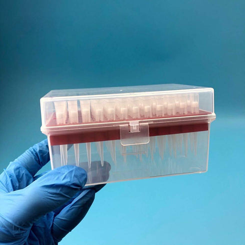 200µL Filtering Pipette Tips - Universal Filter Tips, RNase/DNase Free, Clear, 960 Tips/Rack