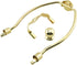 HJGarden 6-Inch Set Golden Lamp Base & Shade - Detachable Table & Floor Lamp Accessories