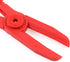 Swpeet 3Pcs Red Line Clamps Flexible Hose Clamps Pliers Kit, Hose Pinch Off Pliers Set for Brake Hoses, Fuel Hoses,