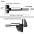 1-3/8 Inch Carbide Tipped Forstner Drill Bit for Hard Wood, Woodworking Hinge Cutter Tool Kits for Wood Plywood Plastic