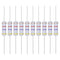 YOKIVE 60 Pcs Metal Oxide Film Resistors, 2W, 4.7K Ohm, Axis Lead Resistor for Electric Power Equipment, Grey