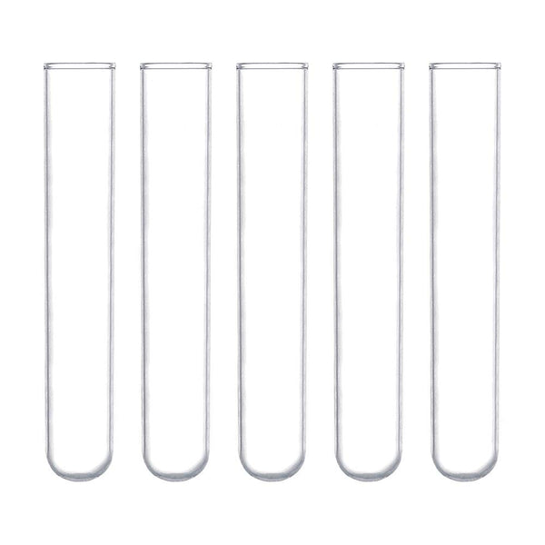 10pcs 60ml Glass Test Tubes, 25x150mm Borosilicate Glass for Scientific Experiments and Decorations