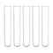 10pcs 60ml Glass Test Tubes, 25x150mm Borosilicate Glass for Scientific Experiments and Decorations