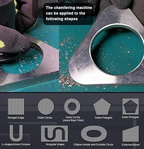 10PC Turning Carbide Indexable Inserts for Mini Pneumatic Chamfering Machine, Tungsten Steel Tool