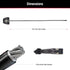 Master Lock Black Python Bike Lock with Key, 6 Feet Long, Adjustable Metal Cable Lock