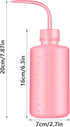 Wash Bottles - 2pcs 250ml Safety Wash Bottle Watering Tools, Economy Plastic Squeeze Bottle Medical Label Green Soap Cleaning Washing Bottle White (Pink)