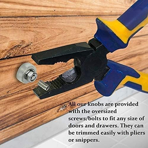 Knobs for Cabinets and Drawers, Assorted Hand Painted Door Pull Handles for Dresser Kitchen Wardrobes, Navy Blue, Pack