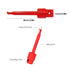 20Pcs Test Hooks Clips, Colorful Large Spring Hook Clip Test Grabber Probe for Electronic Components Testing